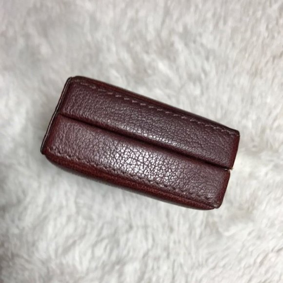 Genuine Italian Leather Cedar Wood Hygrometer Humidor w/ Storage Bag & Punch - Picture 6 of 13